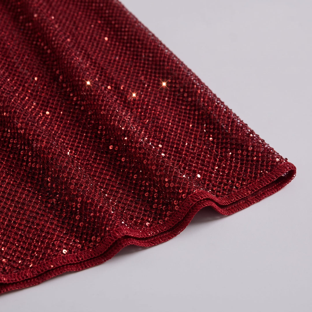 Abito con paillettes visto dall&