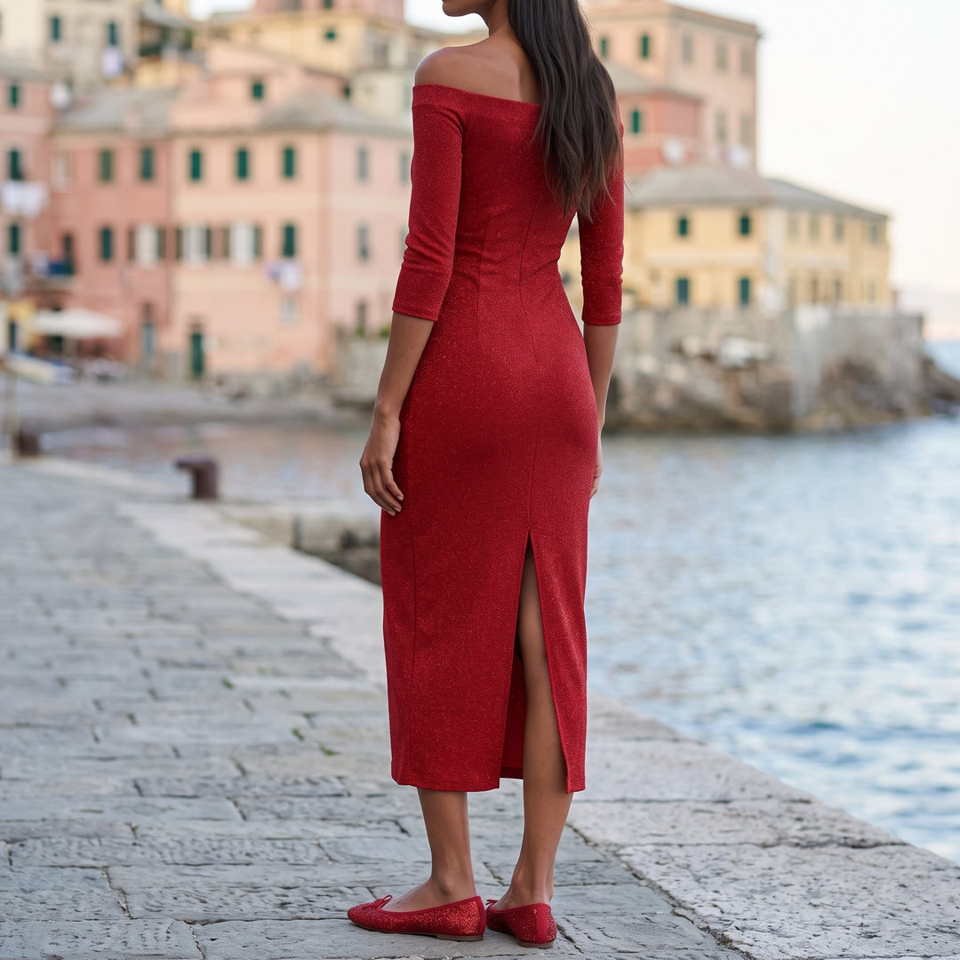 Abito bodycon indossato in contesto serale