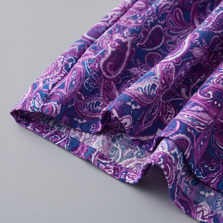 Abito Boho con Vestibilità Ampia e Girocollo
