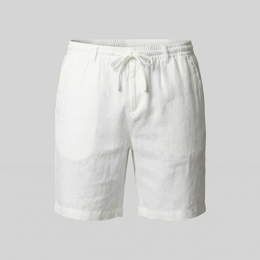 Dettaglio della vita elastica degli shorts da uomo