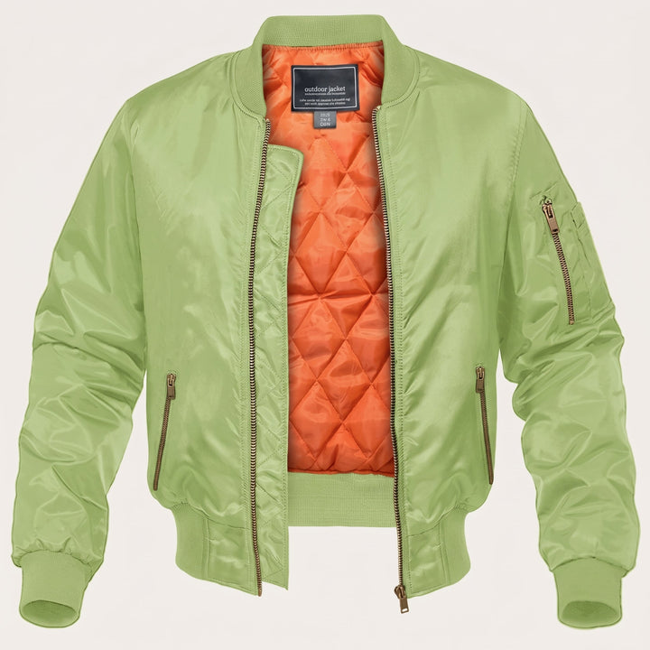 Bomber da Uomo con Imbottitura e Chiusura a Zip