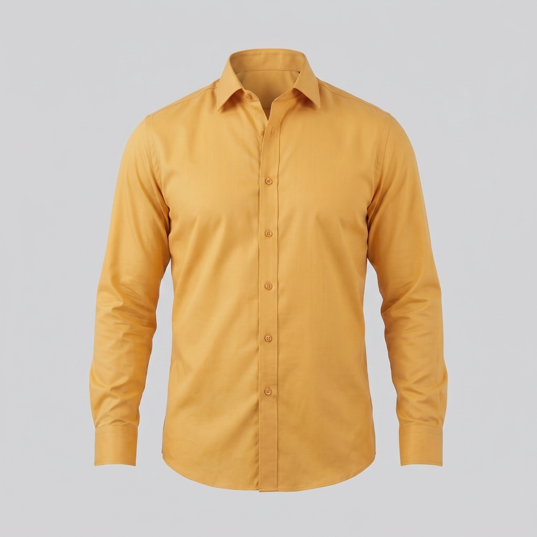 Camicia da uomo in primo piano sul busto