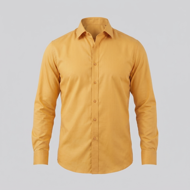 Camicia da uomo in primo piano sul busto