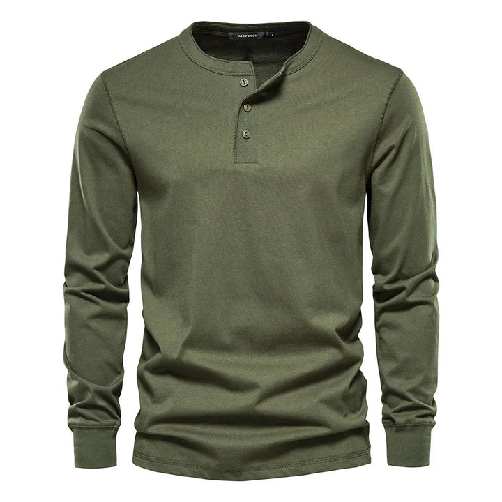 Vista posteriore della camicia da uomo a maniche lunghe