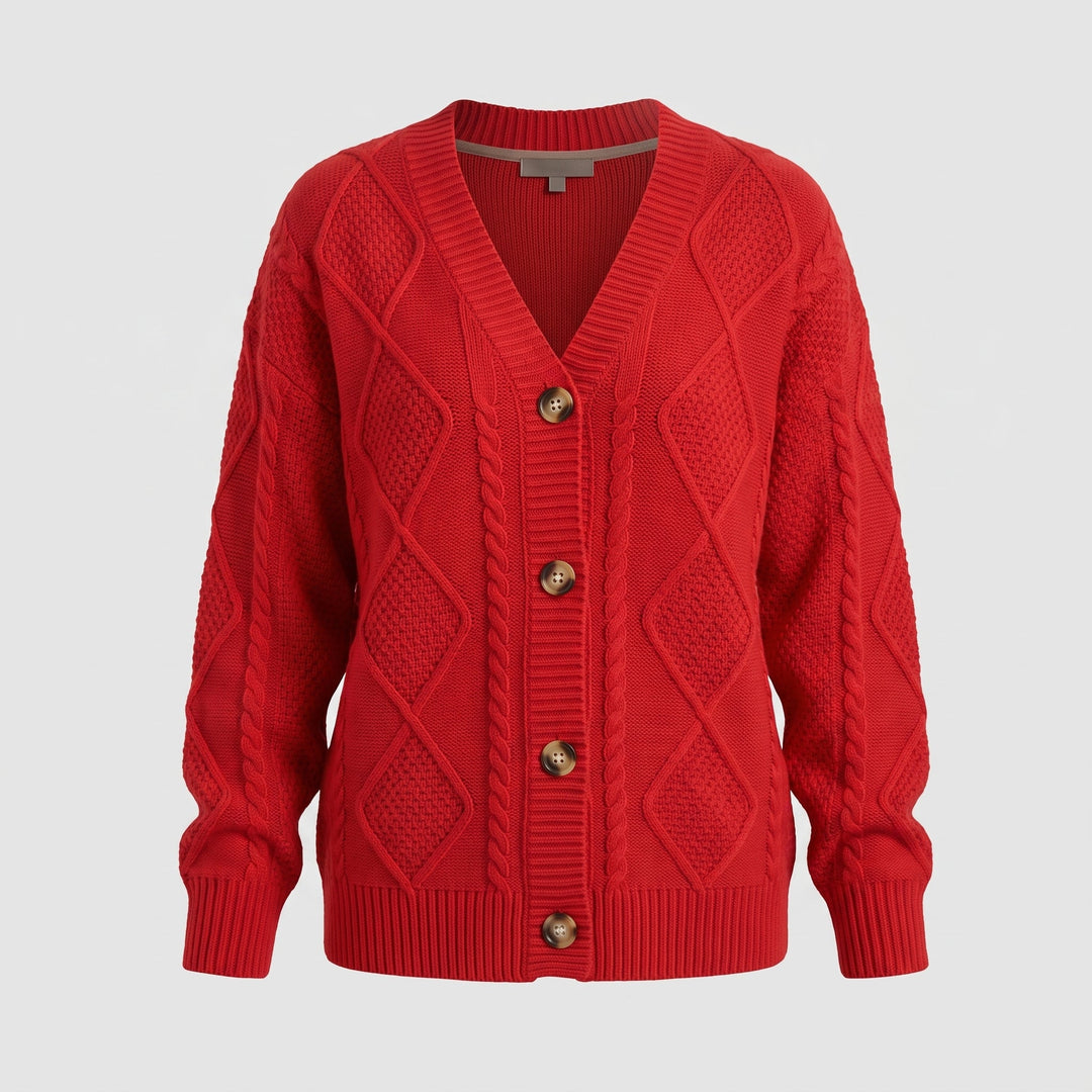 Cardigan femminile in cashmere, vista d&