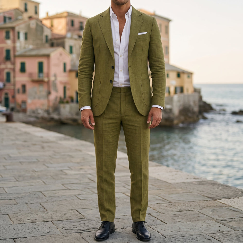 Completo Blazer da Uomo con Taglio Slim e Dettaglio Tasche