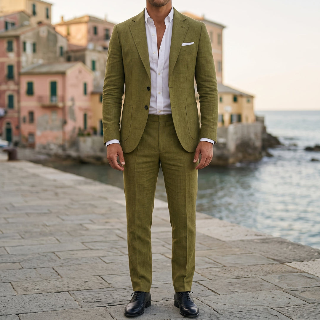 Completo Blazer da Uomo con Taglio Slim e Dettaglio Tasche