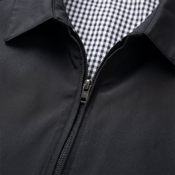 Giacca casual da uomo, dettaglio orlo inferiore e tasche
