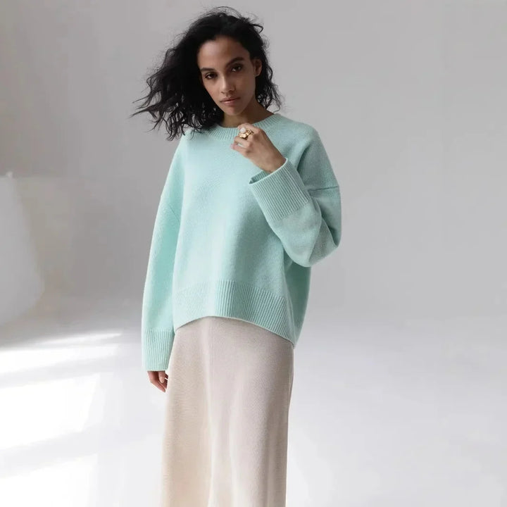 Maglione con orlo dritto all&
