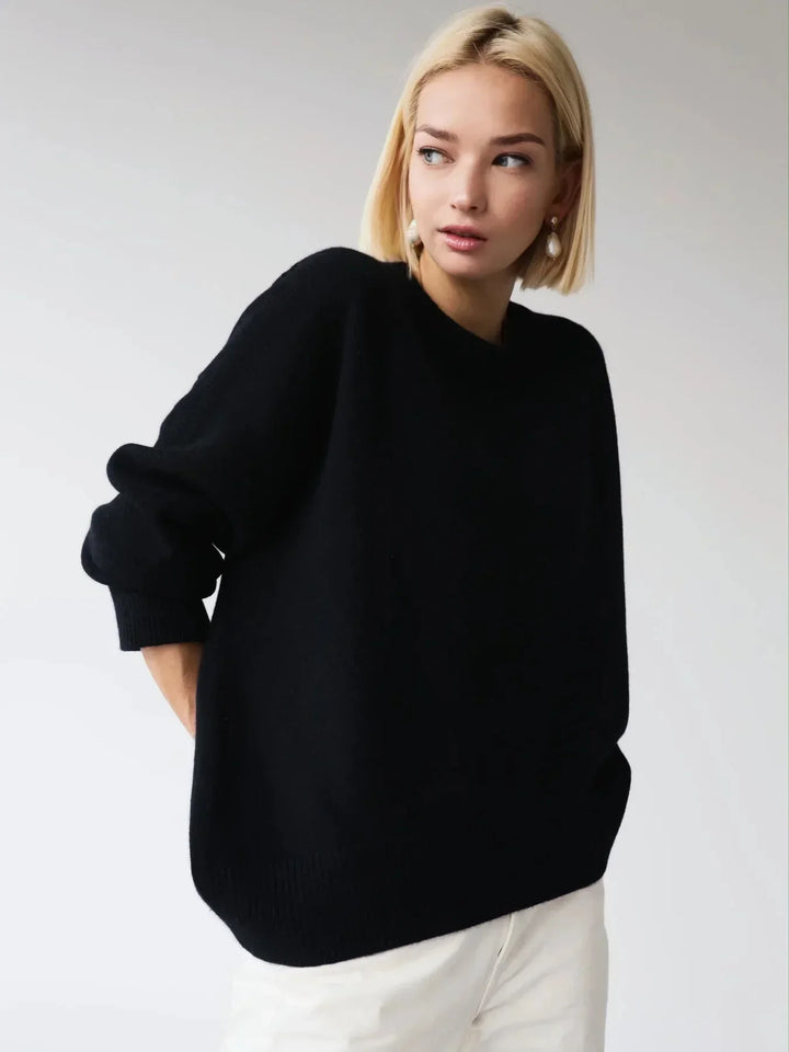 Maglione girocollo, dettaglio dell&