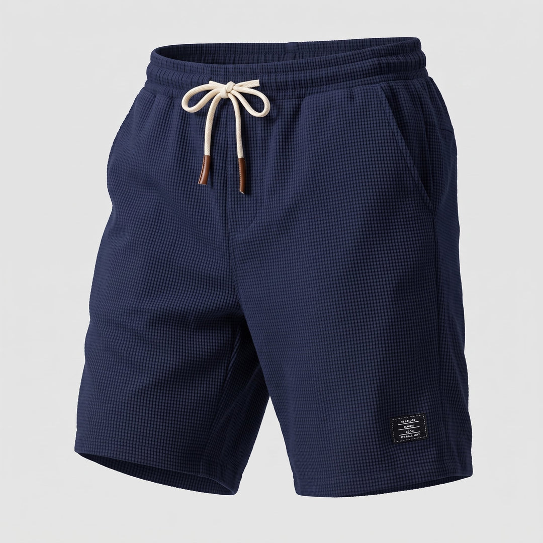 Shorts Slim Fit da Uomo con Vita Regolabile e Coulisse a Contrasto