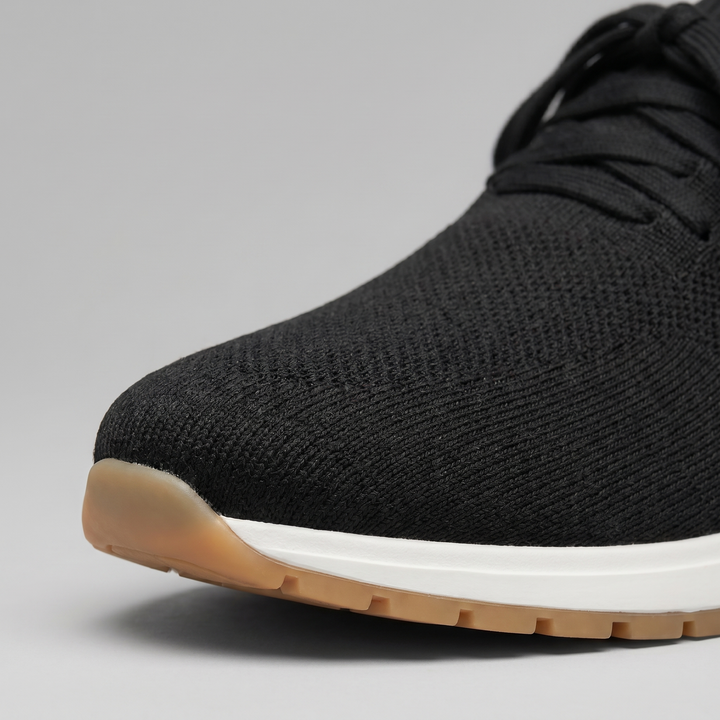 Sneaker da Uomo con Tomaia a Calza e Linguetta in Pelle