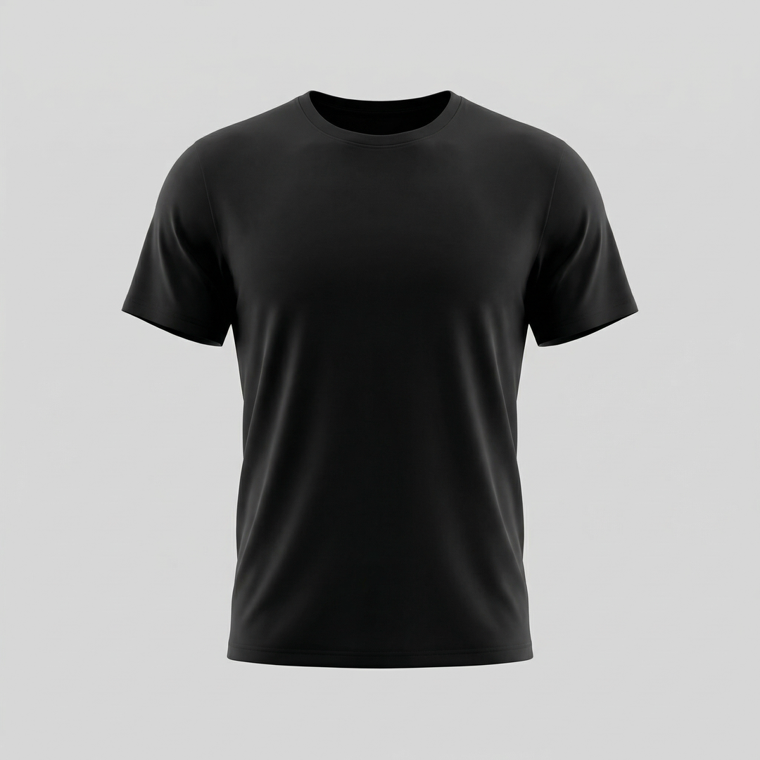 T-Shirt da Uomo con Silhouette Slim e Scollo Rotondo