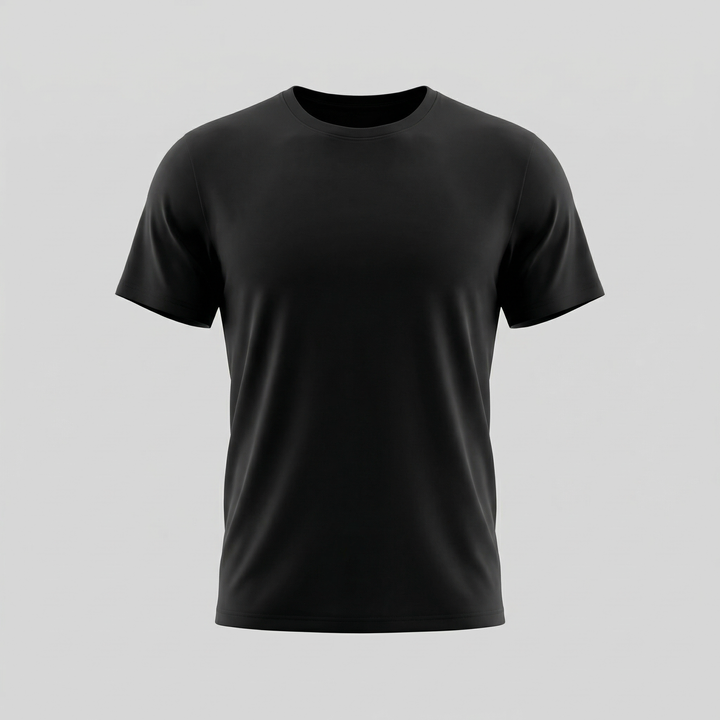 T-Shirt da Uomo con Silhouette Slim e Scollo Rotondo