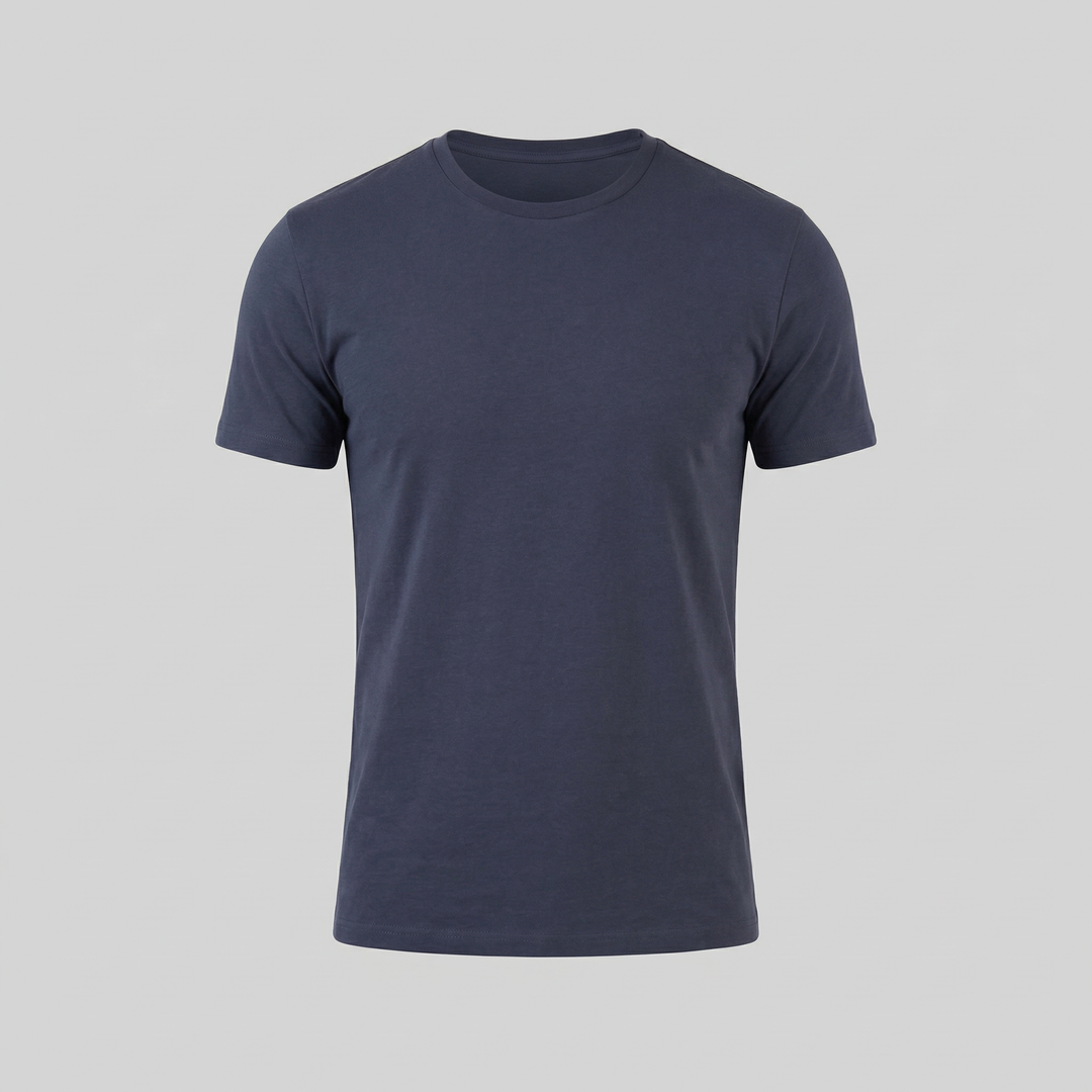 T-Shirt da Uomo con Silhouette Slim e Scollo Rotondo